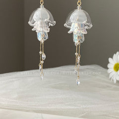 Jellyfish Dangle Earrings - Cute Jellyfish drop Earrings - Unique Earrings - Beach vibes Earrings