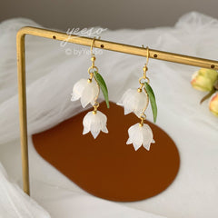 Lily of the Valley Earrings - flower dangle earrings - Unique Gift For Her