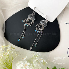 Jellyfish Dangle Earrings - Silver Jellyfish - Cute Unique Earrings - Beach vibes Earrings