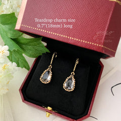 Classic Teardrop Earring, Bridal CZ Teardrop Earrings, Bridesmaids Jewelry Gift