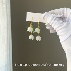 Lily of the Valley Earrings - flower dangle earrings - Unique Gift For Her