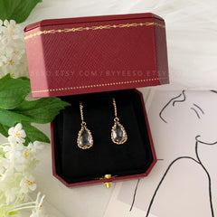 Classic Teardrop Earring, Bridal CZ Teardrop Earrings, Bridesmaids Jewelry Gift
